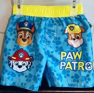 NWT Baby/Toddler Boy 18M Paw Patrol Swim Trunks